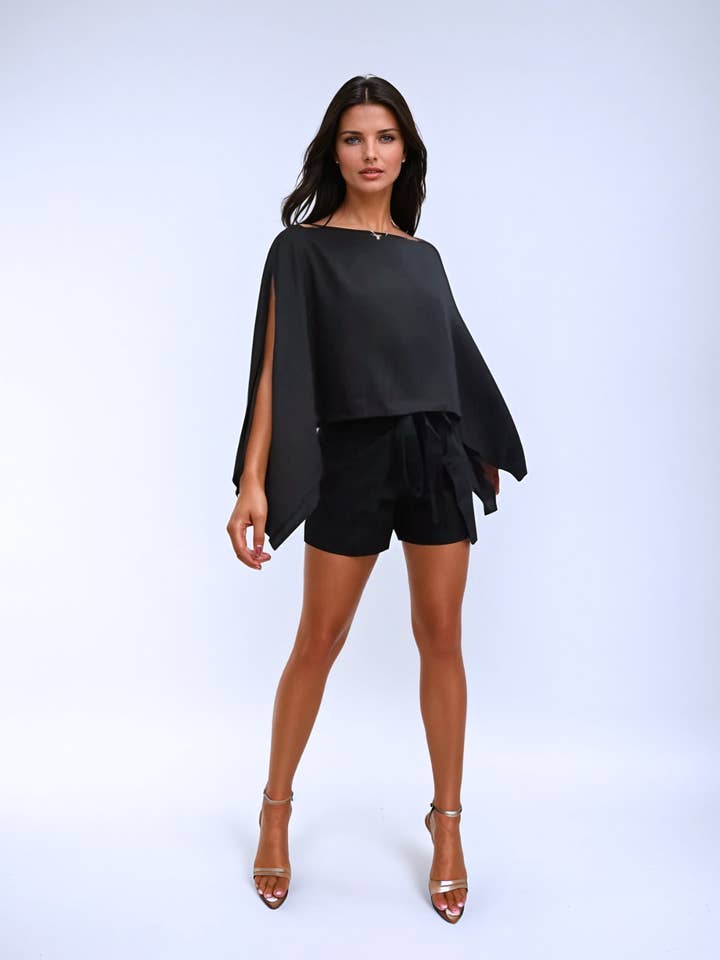 Pocket Wrap Short - Linen for wholesale by Baliawear