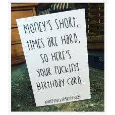 Funny, Swearing Adult Birthday Card for wholesale by Scent with Profanity