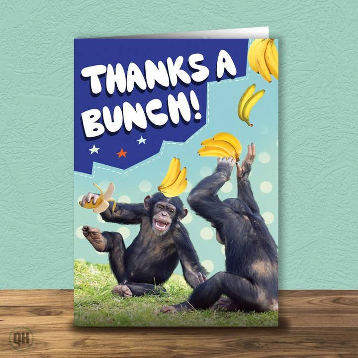 Vielen Dank! Dankeschön-Grußkarte für den Großhandel von Quitting Hollywood