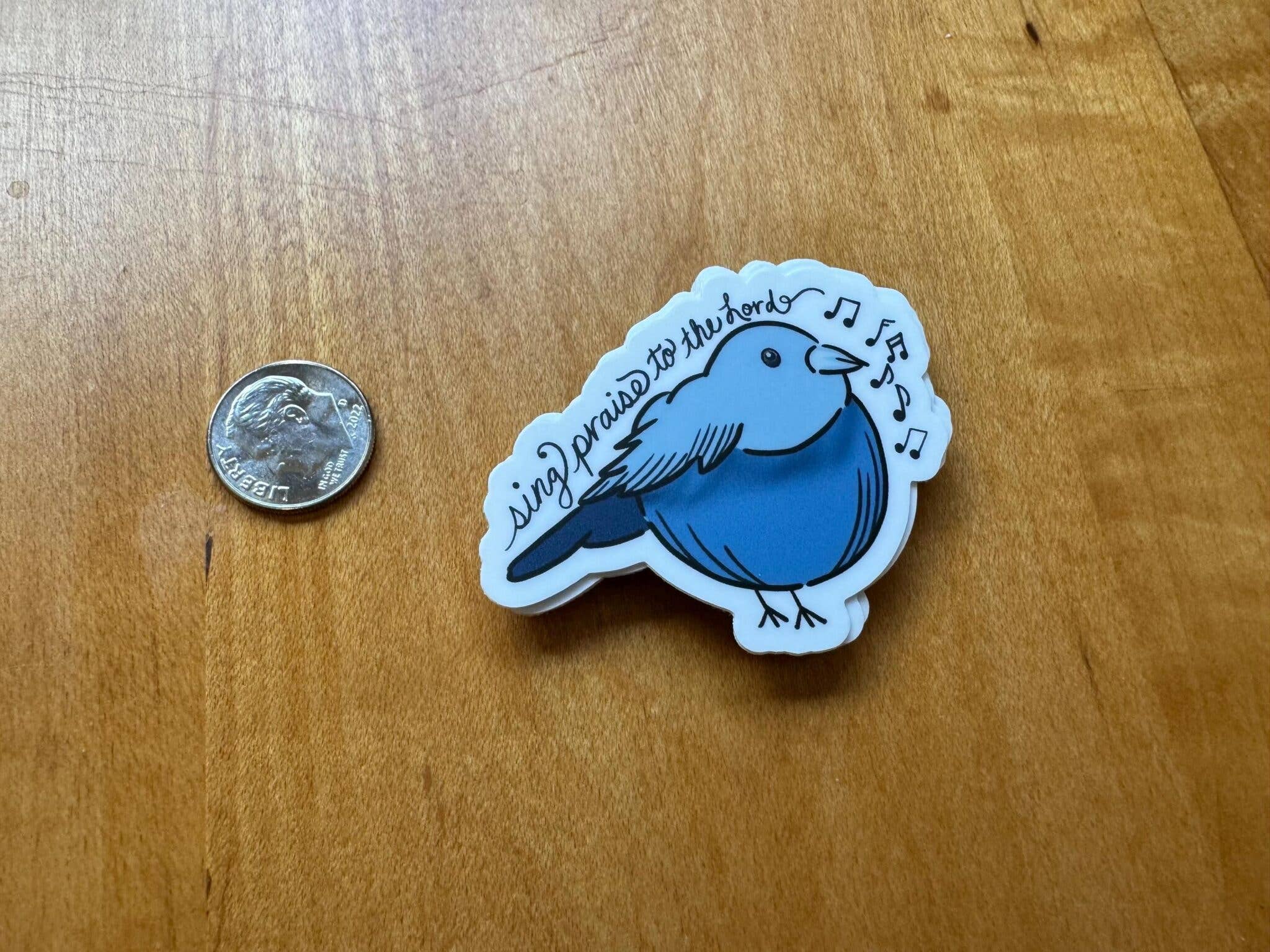 Beth Ann Erickson Designs - Wholesale Sticker - Sing Praise to the Lord, Christian Waterbottle Sticker2