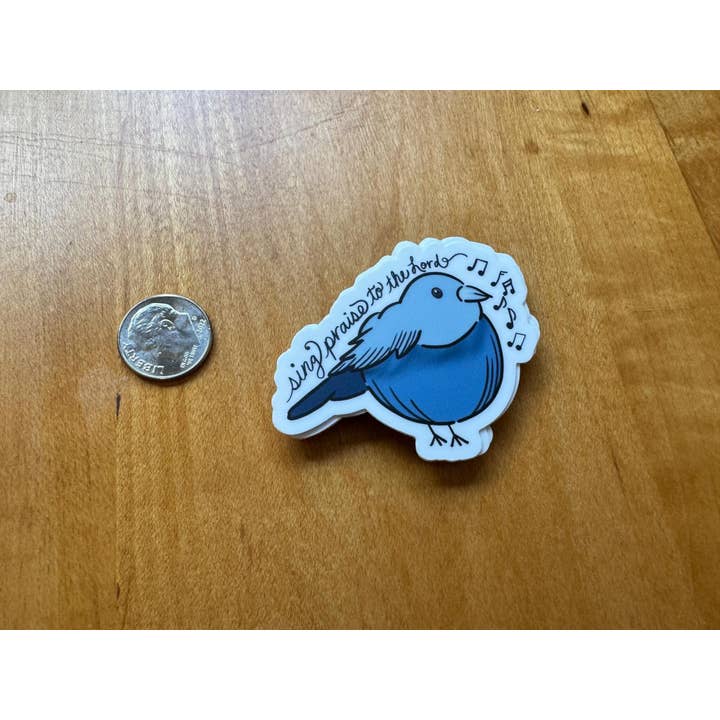 Beth Ann Erickson Designs - Wholesale Sticker - Sing Praise to the Lord, Christian Waterbottle Sticker2