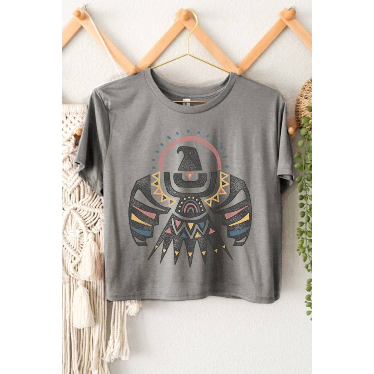 HRTandLUV - Wholesale Screen Printed T-Shirt - Women's - WILD SOUL THUNDERBIRD GRAPHIC CROP TOP3