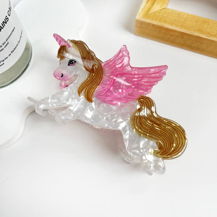 mildstyles – Engroshandel Hårspænde - Dame – Sød enhjørning hårklemme med kløer1