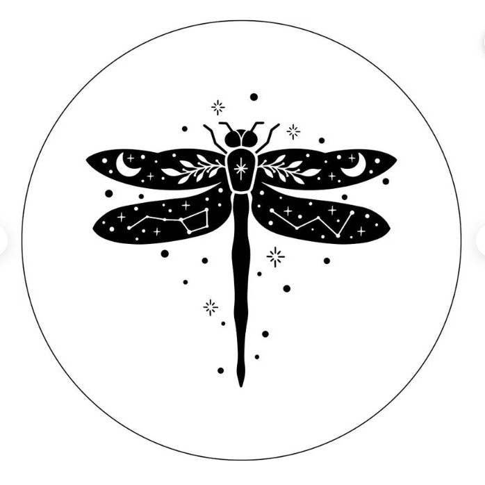 Weiße Reserveradabdeckung „Dragonfly Constellation“ für den Großhandel von Dirty Acres