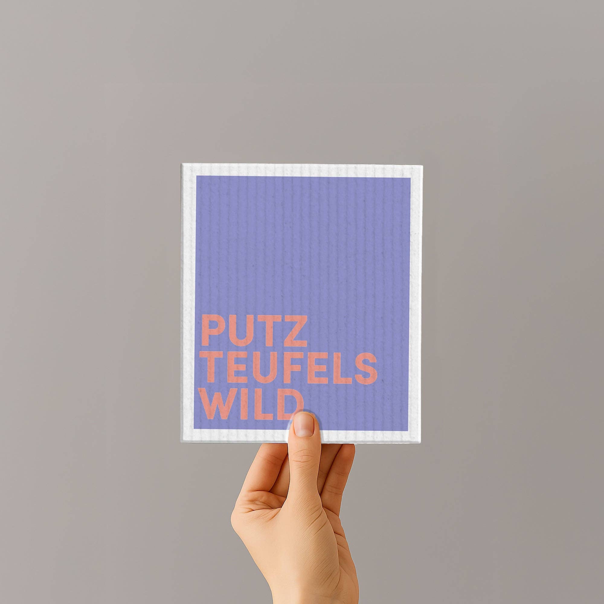 Naturbedacht - Wholesale Dishcloth - Sponge cloth - Saying - Cleaning devil wild - No. 2