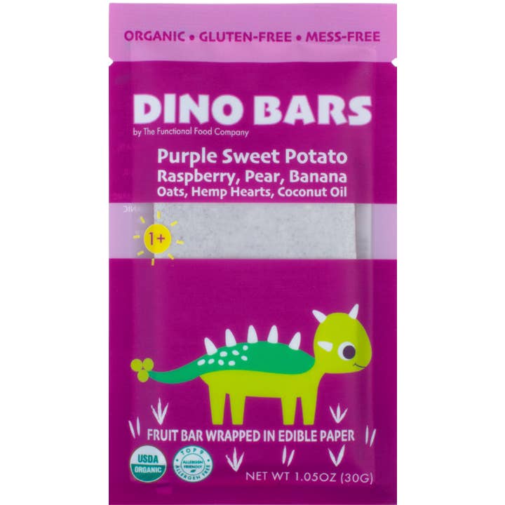 DINO BARS Sweet Potato Raspberry Bar | Single Unit for wholesale by DINO BARS