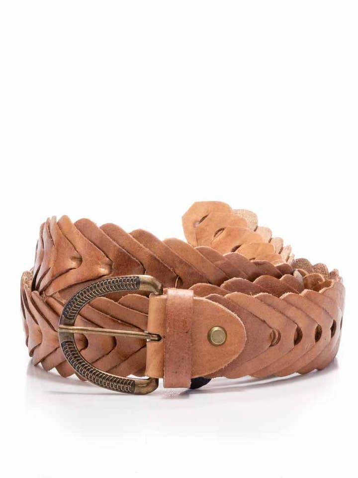 Cobra Chain Leather Belt/Horseshoe for wholesale by TABOO FASHION