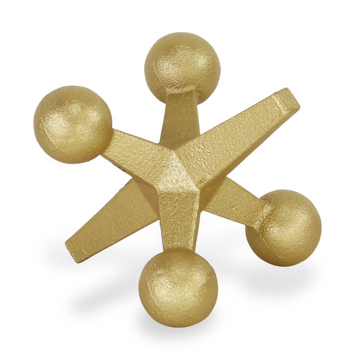 Calix Golden Cast Iron Jack for wholesale by Cheungs Home Decor