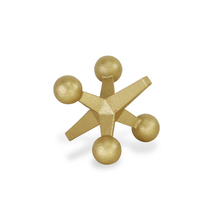 Cheungs Home Decor - Wholesale Decorative Tabletop Object - Calix Golden Cast Iron Jack