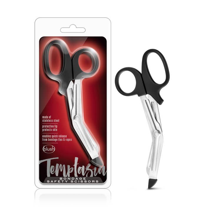 Temptasia - 6.5" Curved Safety Scissors Stainless Steel for wholesale by Blush