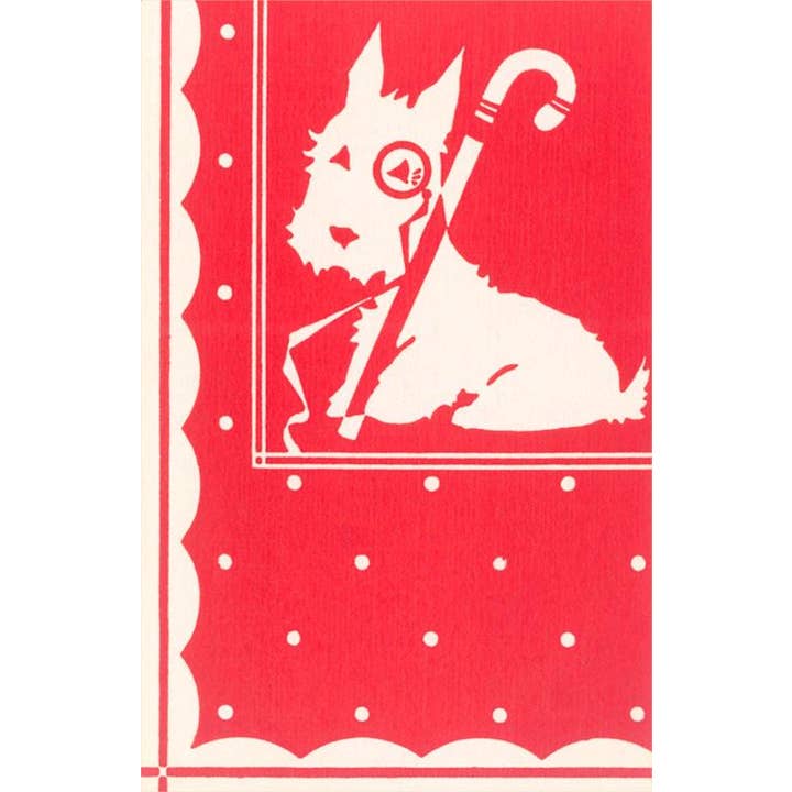 Adesivo DG-115 Scottie Dog con Monocolo per la vendita all'ingrosso da parte di Found Image Press