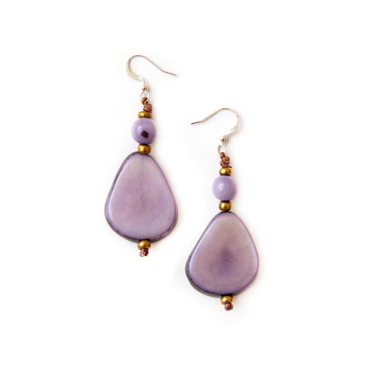 Organic Tagua Jewelry - Wholesale Dangle Earrings - Alma Earrings
