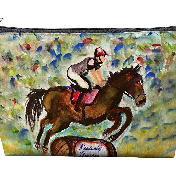 Pochette Kentucky Bourbon Horse 8,5 x 6 pour la vente par Betsy Drake Interiors