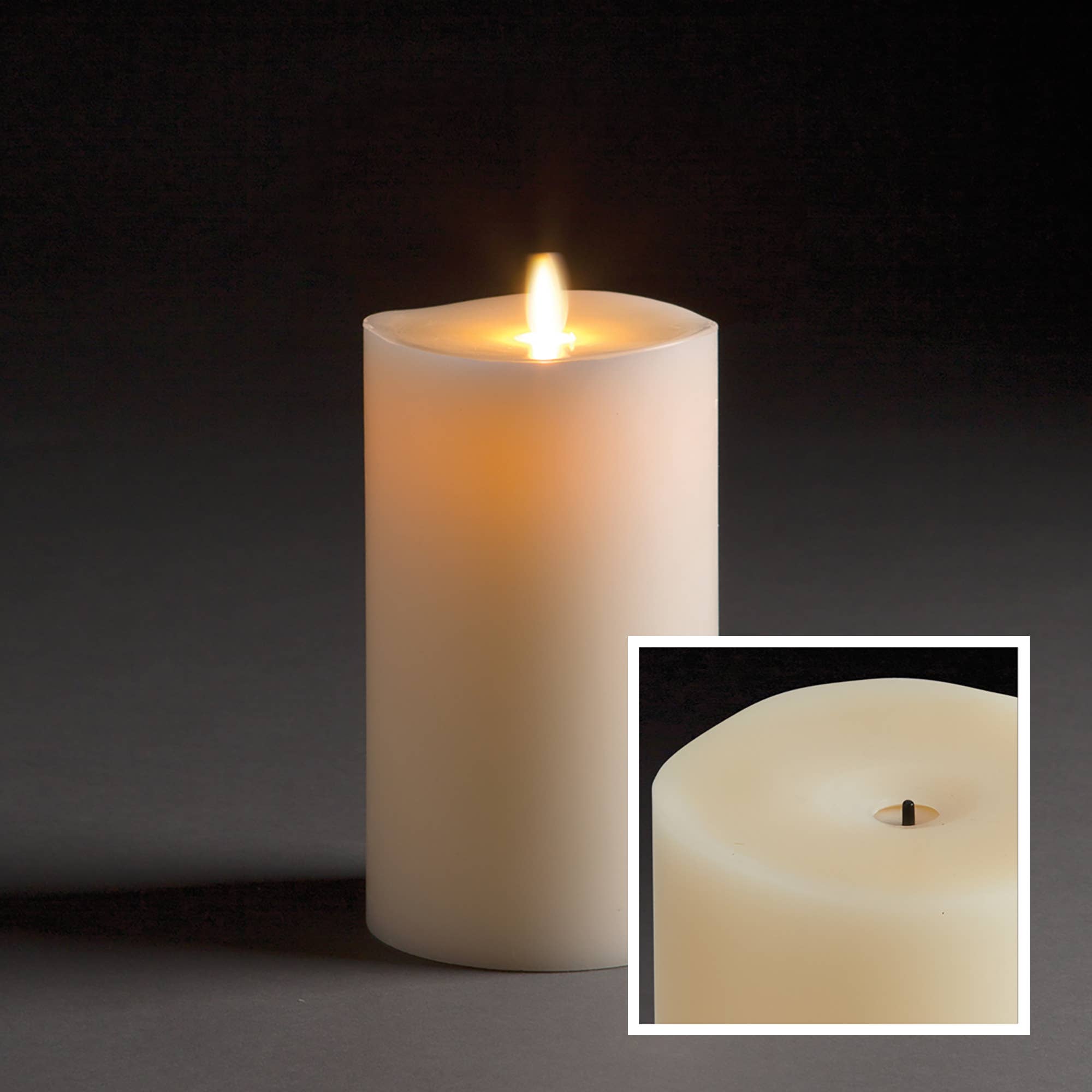 Napa Home & Garden - Wholesale Flameless Candle - Lightli Wick To Flame Pillar 4" X 7"