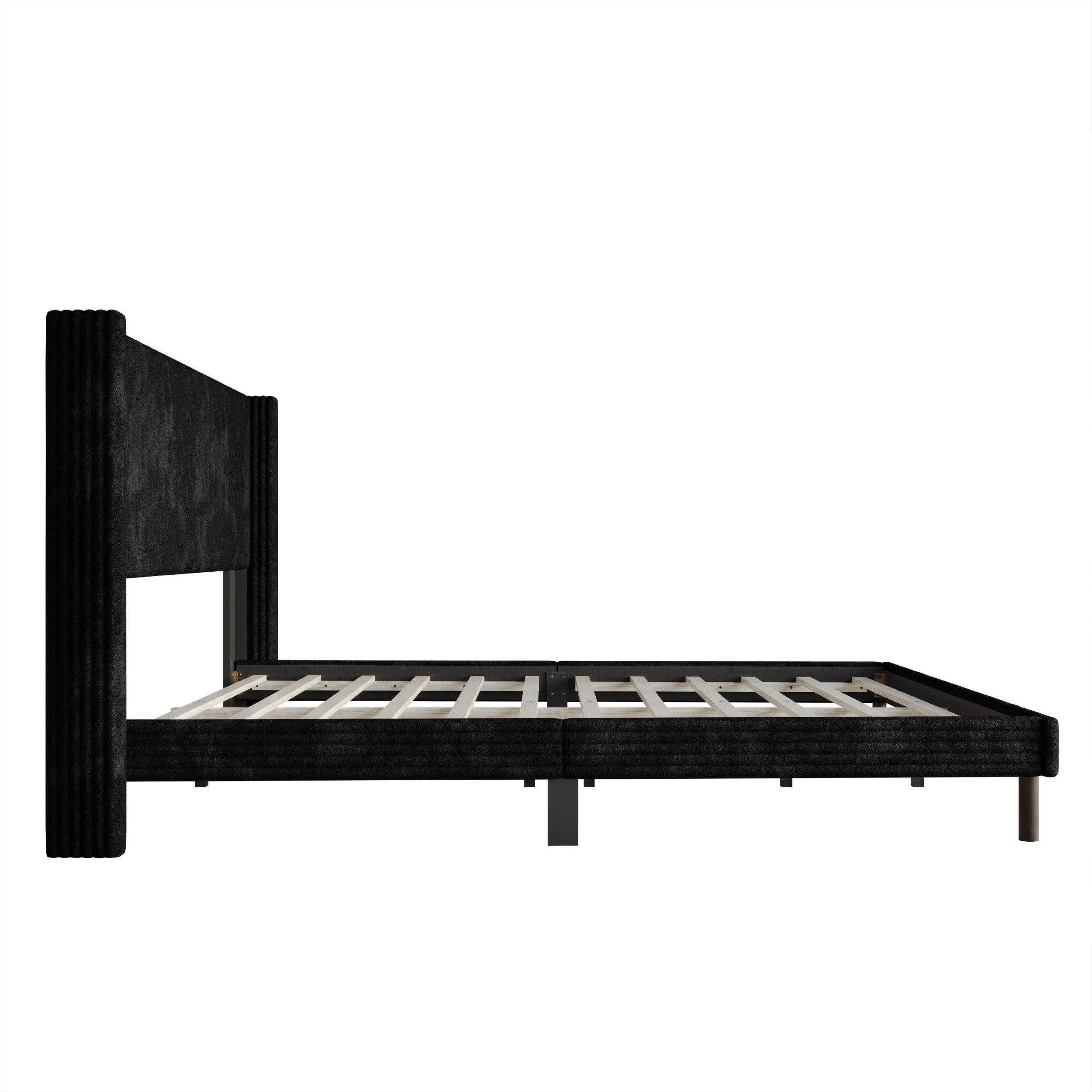 Home Design - Wholesale Bed - Duluth Corduroy Velvet Upholstered Platform Bed21