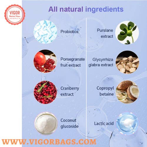 VIGOR – wholesale Intimate cleanser/wipe – Probiotic yoni foam wash feminine hygiene