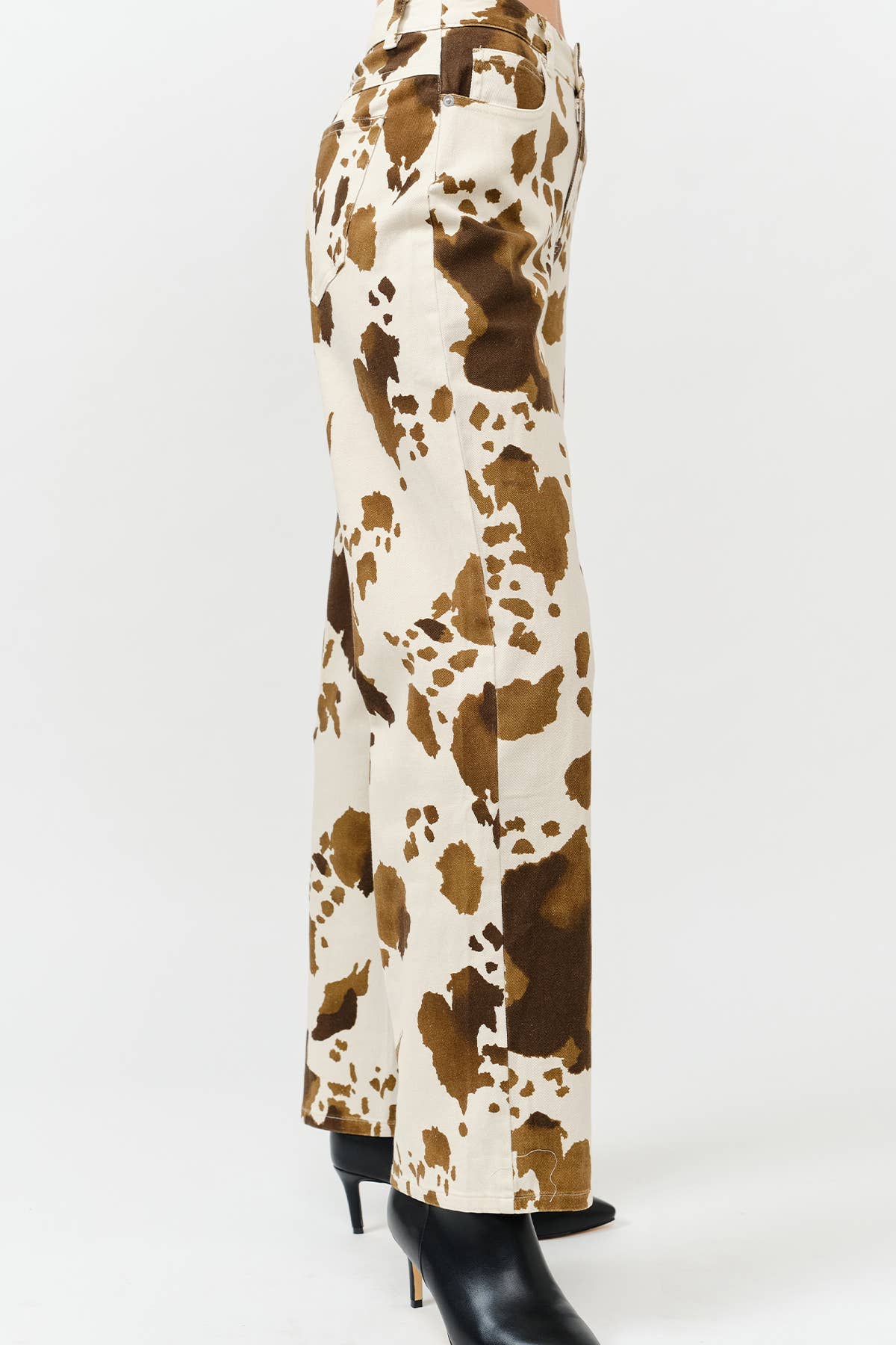 MULTI Fall Pre-washed cow-print baggy pants for wholesale on Faire5