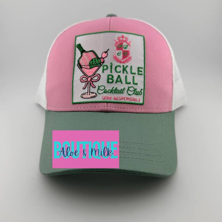 Aloe and Milk Boutique - Wholesale Baseball Cap - Unisex - Pickleball Dink Responsibly Hat, pickleball cap1