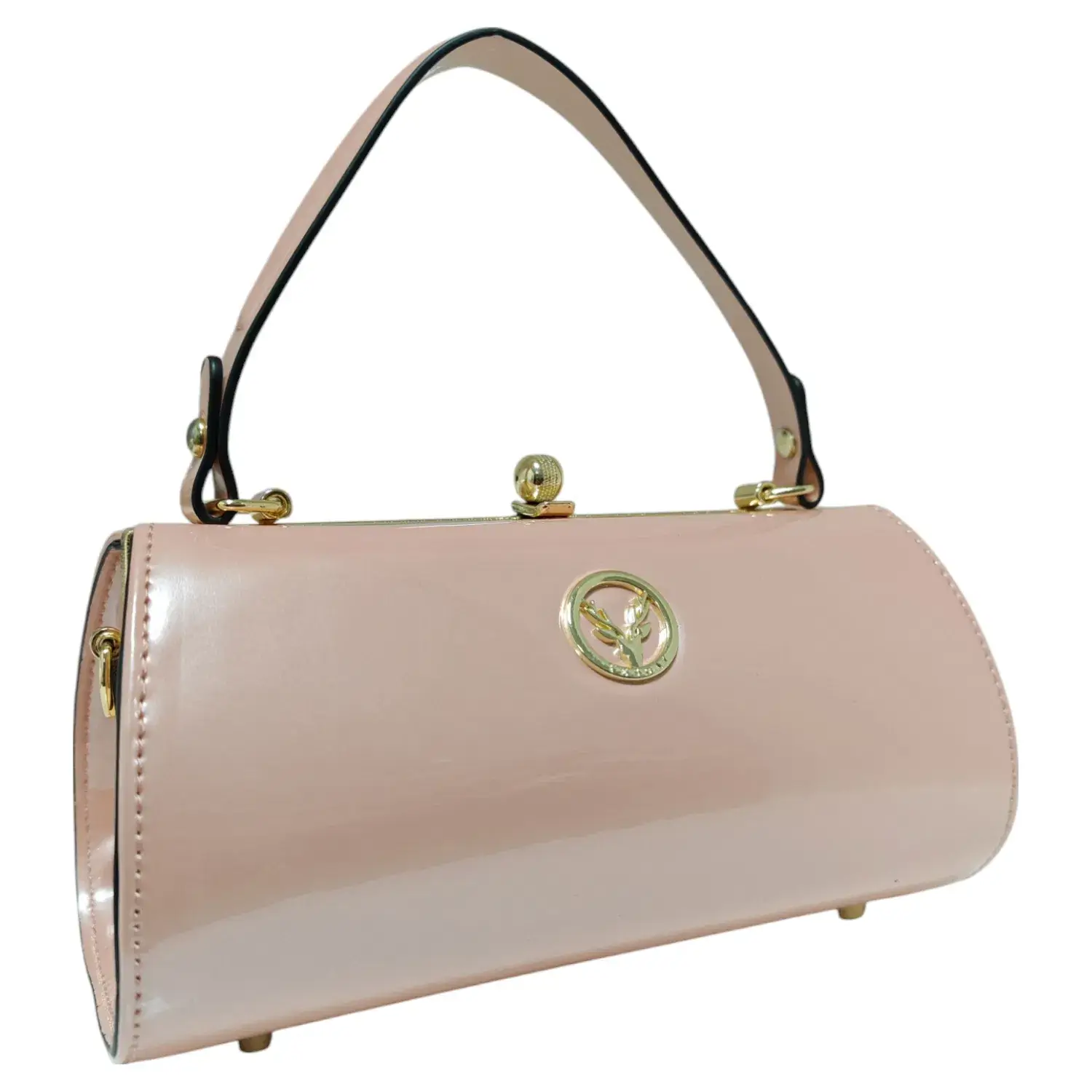 Superbia - Wholesale Top Handle Bag - Women's - Small Clasp Opening Patent Top Handle Bag Party EveningA96082