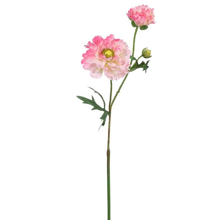 22.4" Ranunculus Spray Pink for wholesale by Silk Flower Depot