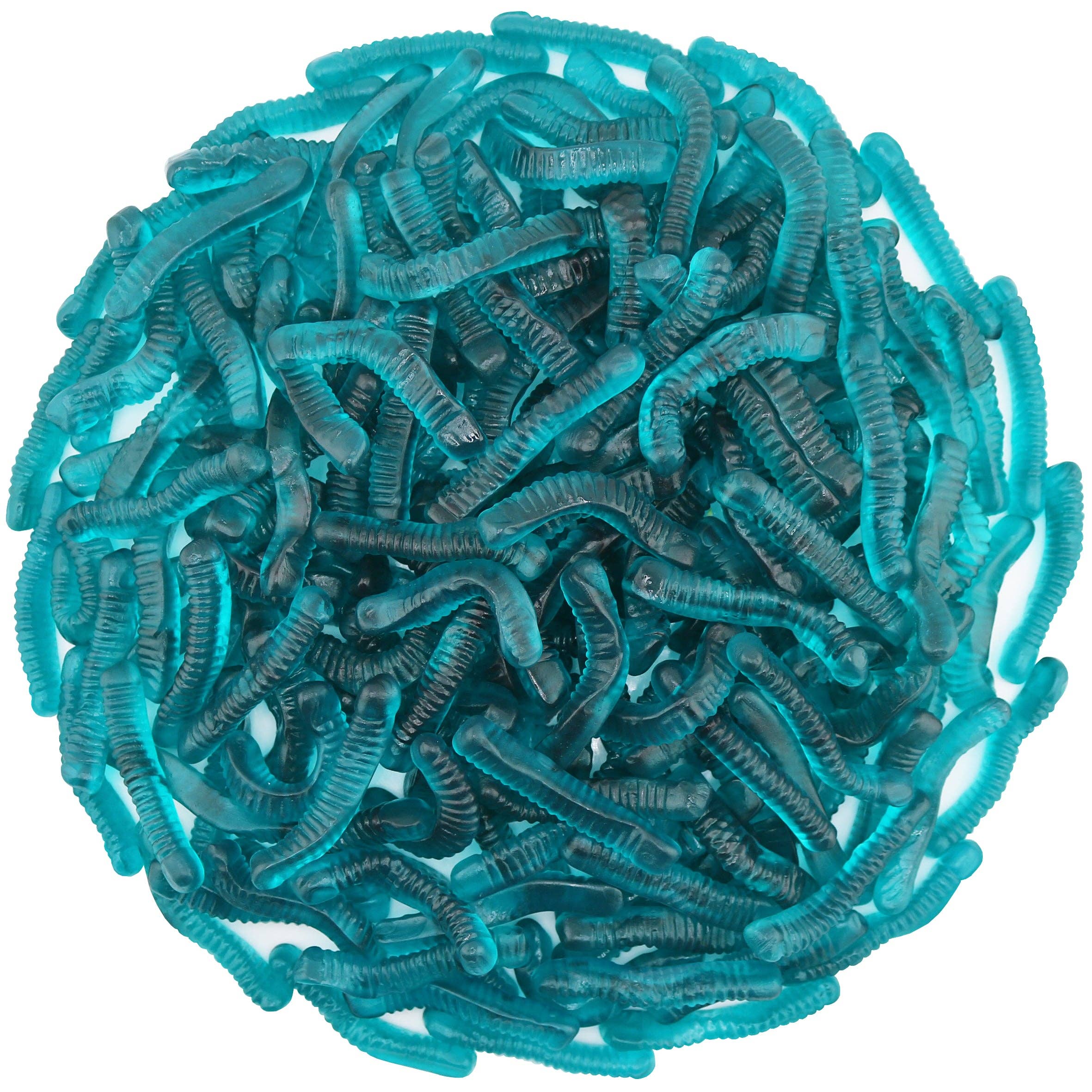 First Choice Candy - Wholesale Gummy - BLUE RASPBERRY GUMMY WORMS0