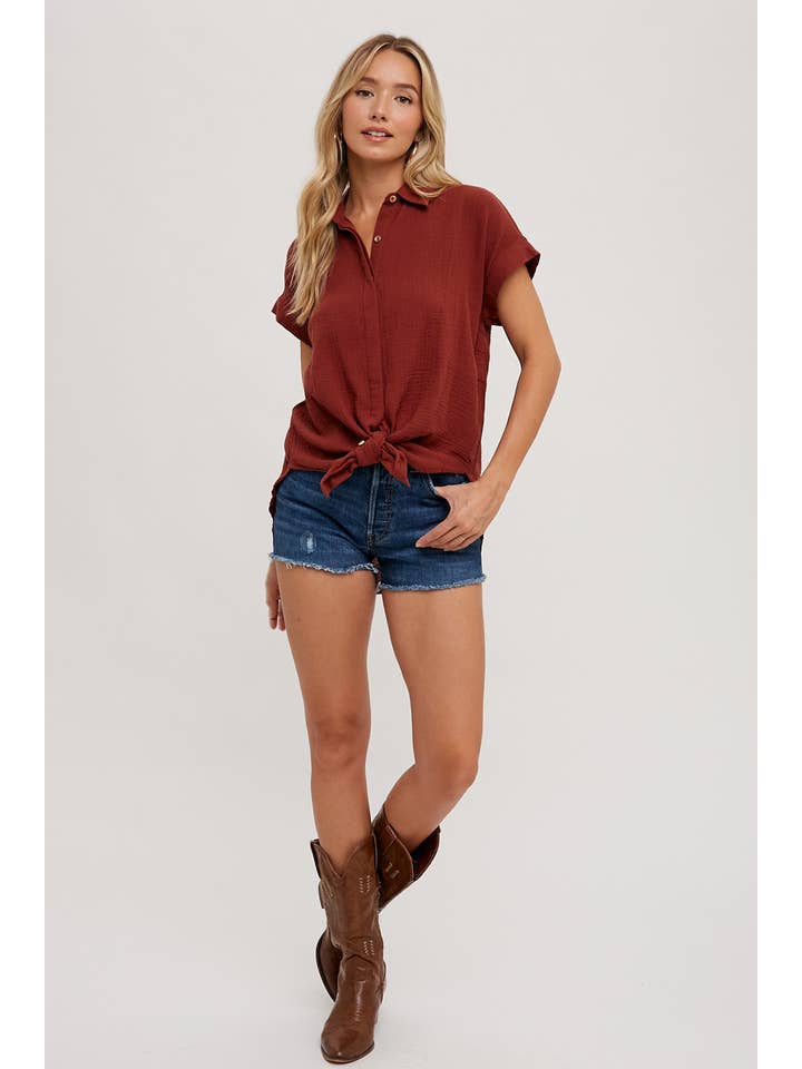 Bluivy – Camisa com botões no colarinho – Mulher por atacado – CAMISA ESSENCIAL BOTÃO UP ALGODÃO28