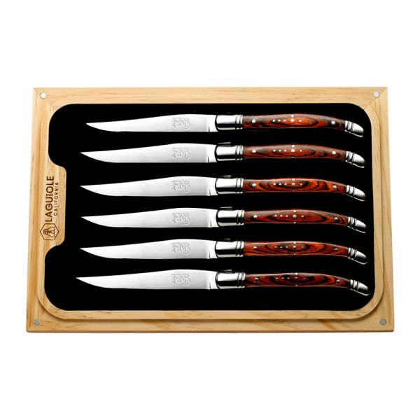 Forge de Laguiole - Stag Horn Table Knives - Set of 6