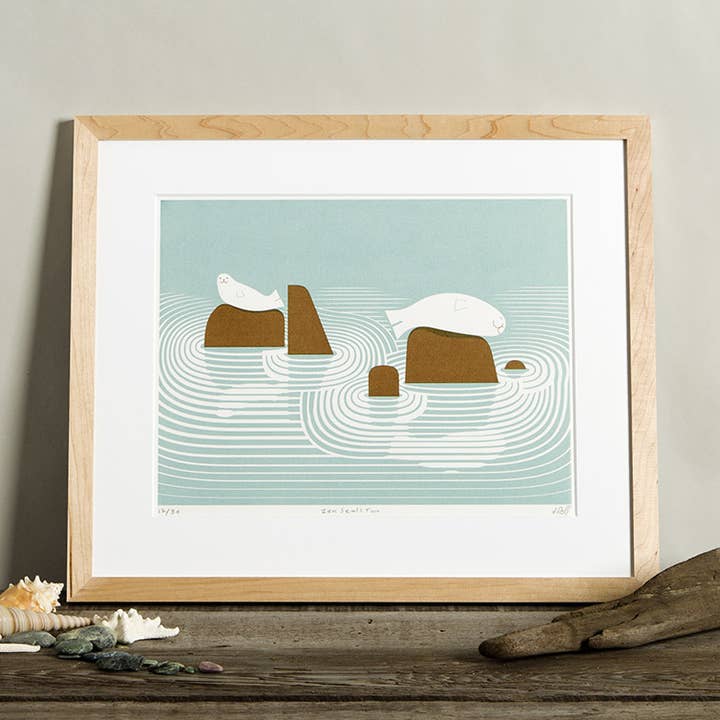 Zen Seals Two for wholesale by Doug Ross Fine Art
