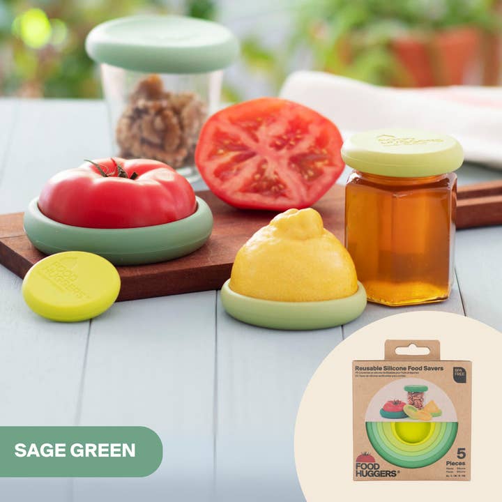 Food Huggers - Wholesale Food Storage Wrap/Bag - BESTSELLER - Sage Green Food Huggers - Set of 519