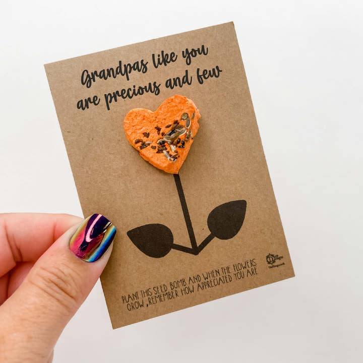 Grandpas Like you are precious and few Seed bomb for wholesale by Dios Designs