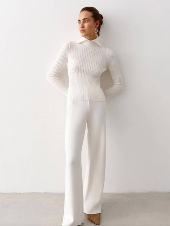 Nenya Fashion Limited - Wholesale Knitted jumper – Women′s - Knitted cotton roll neck jumper1