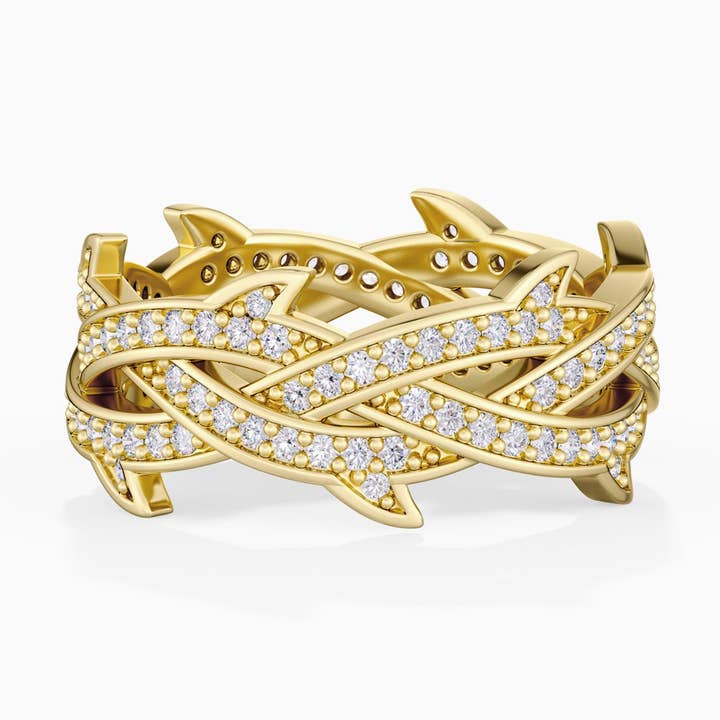 Crown of Thorns Resilience Ring for wholesale by Vanimy Jewelry