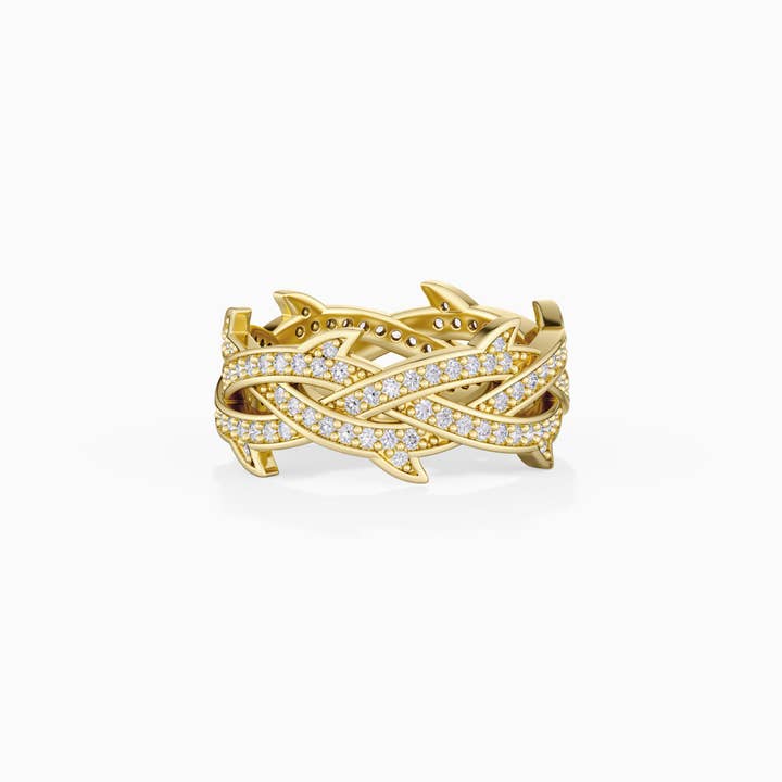 Crown of Thorns Resilience Ring for wholesale by Vanimy Jewelry