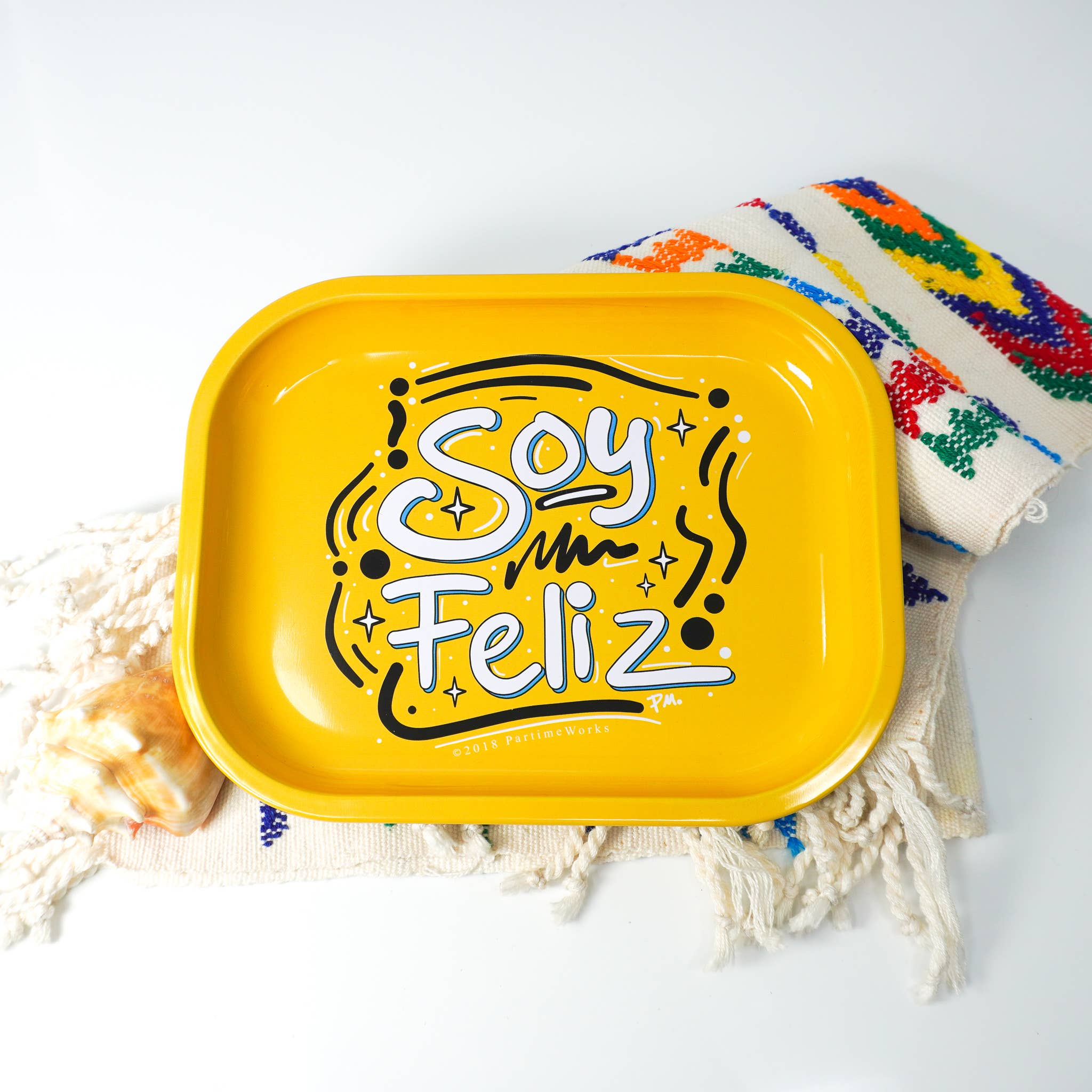 PARTIMEWORKS - Wholesale Decorative Tray - Soy Feliz Novelty Tray1