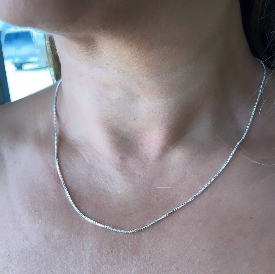 Milie - Wholesale Schakelketting - 18k GF Box Ketting 1mm Halsketting Fijn Sieraad4