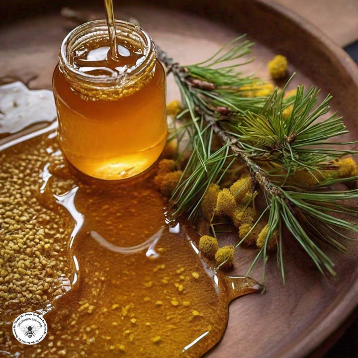 Uncommon Bees - Wholesale Honey - Pine Pollen Infused Honey1