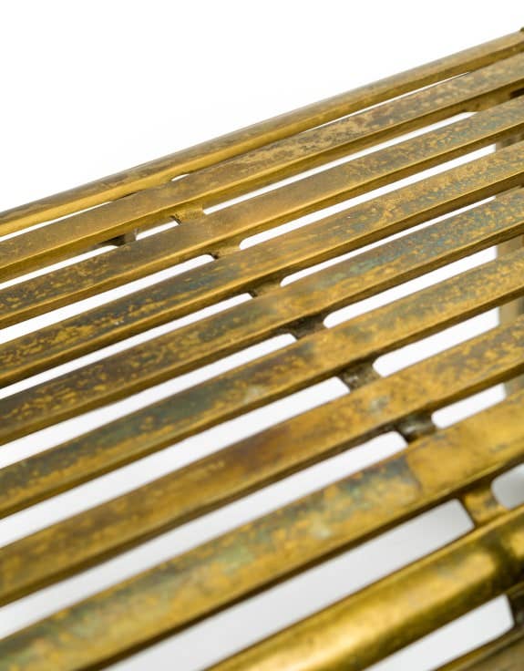 McGowan & Rutherford Ltd – wholesale Bench – Aluminium Antique Gold Bench1
