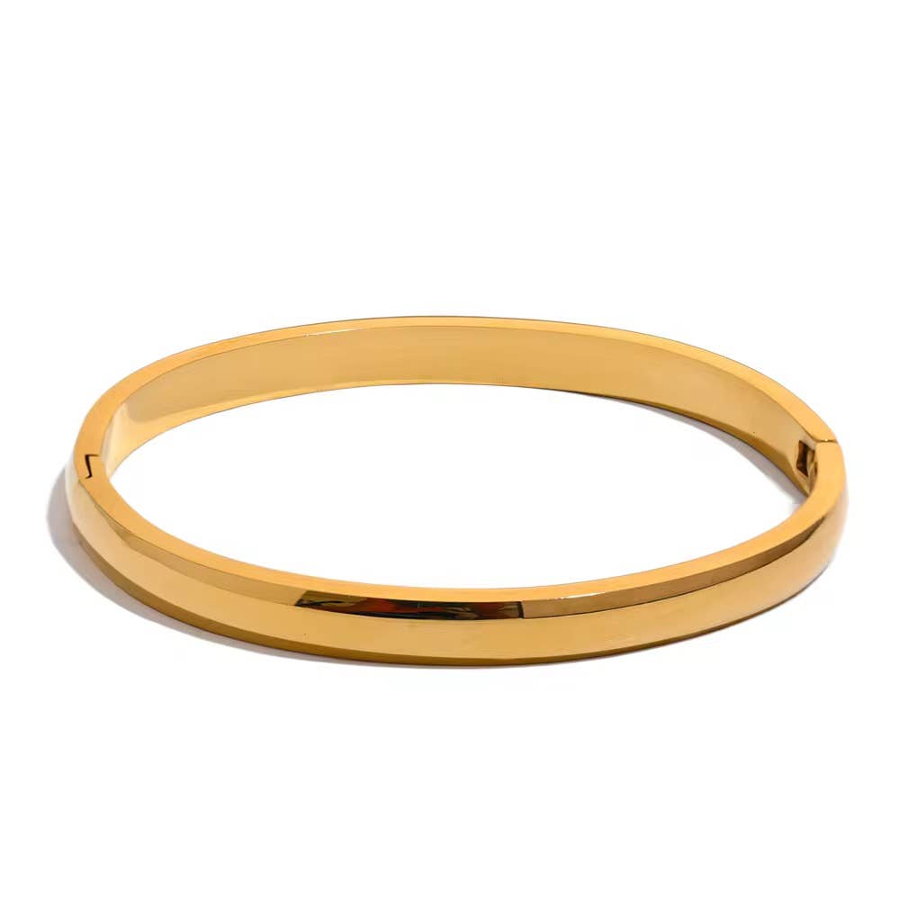 Savvy Bling - Wholesale Bangle Bracelet - Smooth Sleek Bangle Bracelet 3 sizes Waterproof1