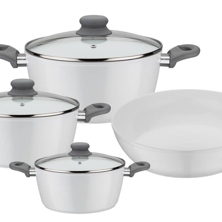 GSW Gäns Stahlwaren GmbH - Vendita all'ingrosso Set di pentole - Set di pentole da cucina Fiona 7 pezzi