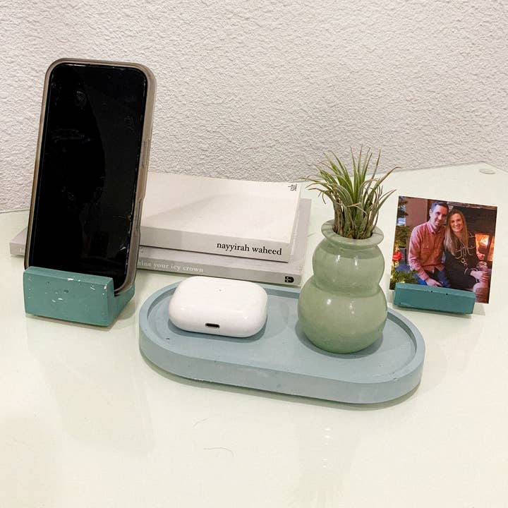 Left Corner Goods - Wholesale Decorative Tray - Gypsum Cement Oval Tray | candle tray | trinket tray modern7