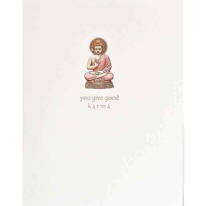 lumia designs - Wholesale Everyday Greeting Card - Good Karma Buddha Card