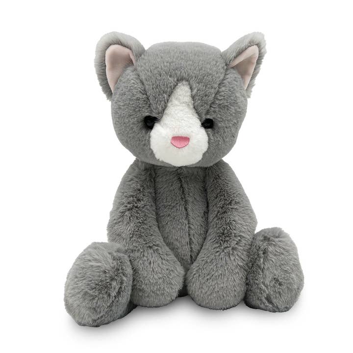 World's Softest Lushee 16 inch - Karing Kitten Gry Plush Toy for wholesale by Beverly Hills Teddy Bear Company