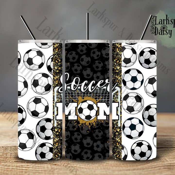 Soccer Mom Tumbler for wholesale by Larkspur & Daisy Dreams
