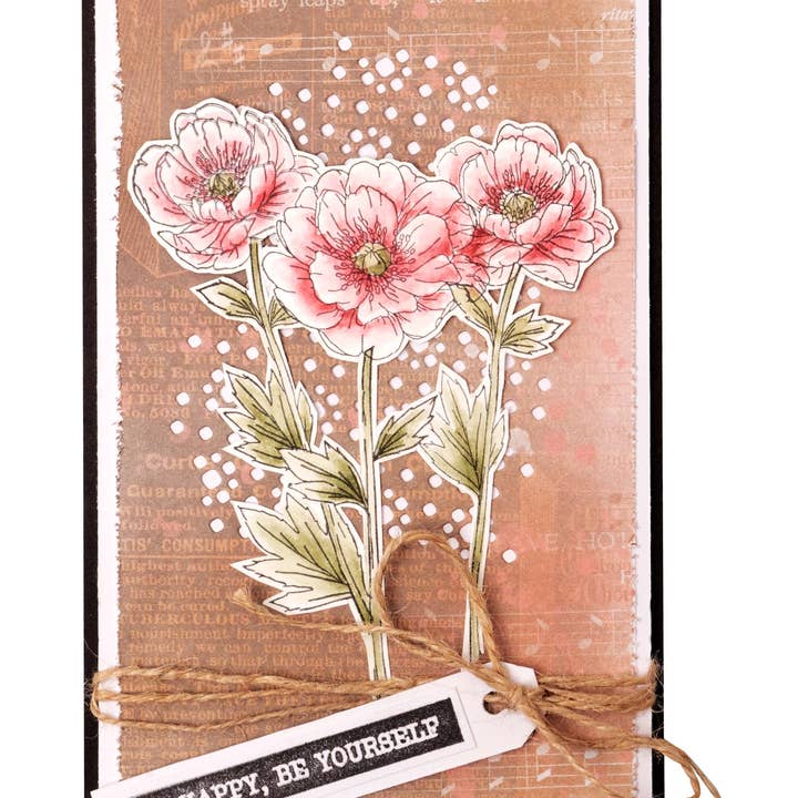 Ecstasy Crafts Distributing - Wholesale Rubber/Decorative Stamp - JMA Clear Stamp Sentiments & Wishes Essentials 105x210x3mm 20 PC nr.340