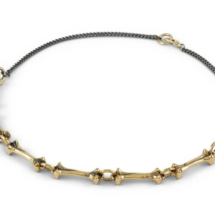 Bone Choker Ketting - Brons voor wholesale door Lost Apostle