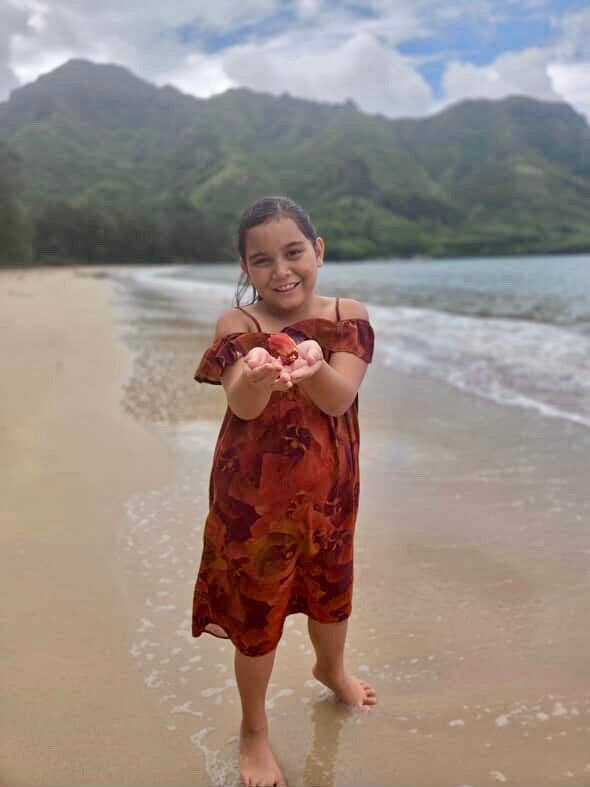 Robe Aloha Filles en Automne Hau pour la vente par Paradise Now Hawaiʻi