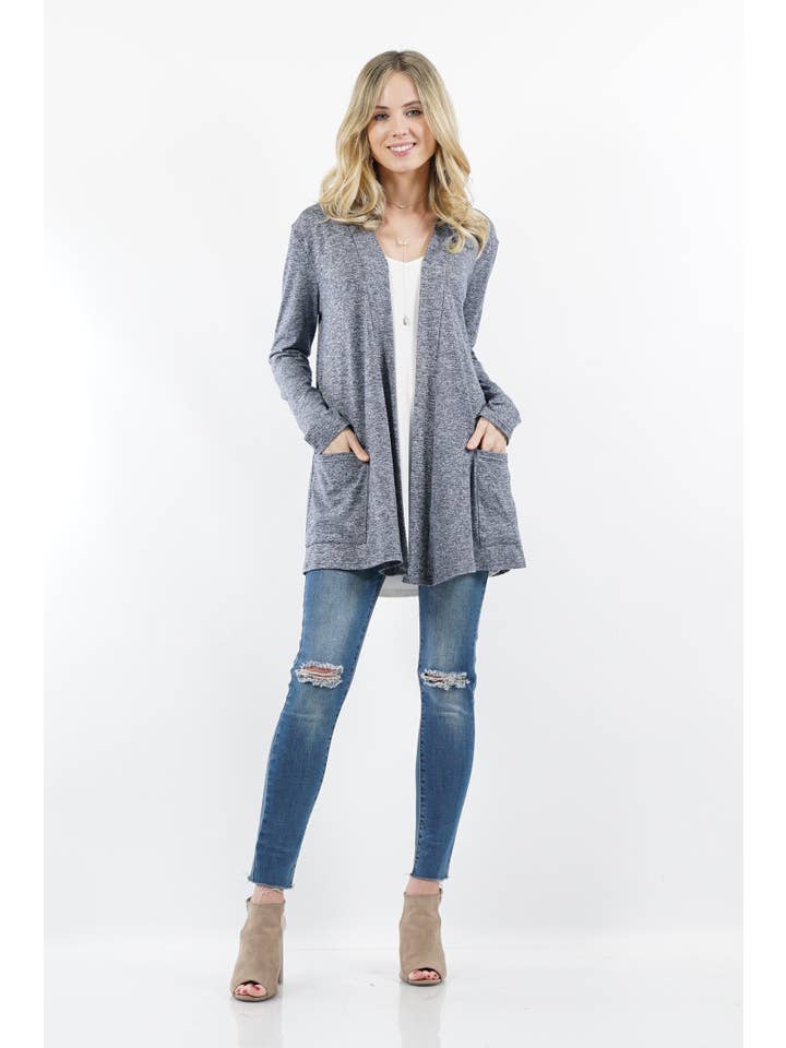 42POPS - Wholesale Cardigan - Women's - ",,...._ Open cardigan w/ slouchy pockets33