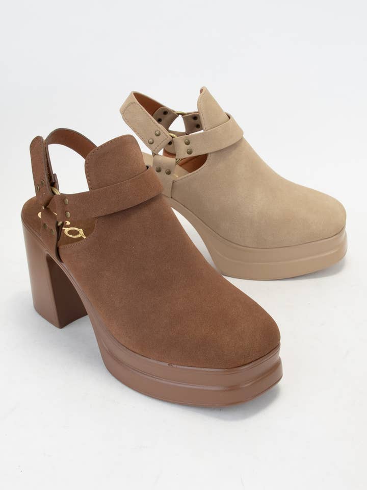 CCOCCI - Wholesale Platform Heels - Women's - PALAZZO PLATFORM HARNESS STRAP OPEN HEEL BOOTIES2