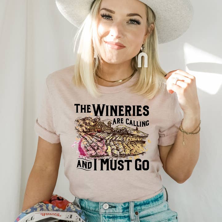 The Wineries Are Calling and I Must Go for wholesale by MidWest Tees