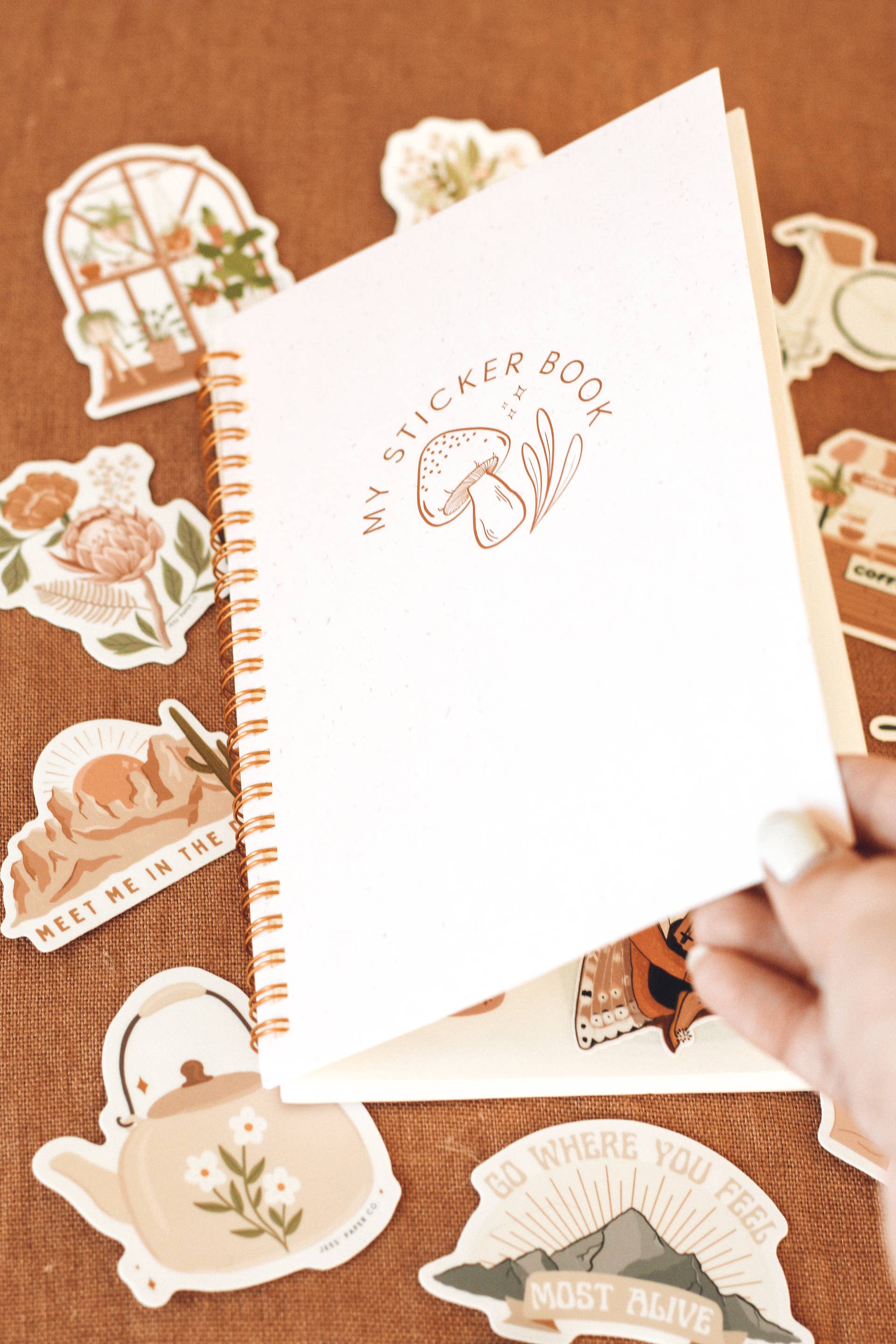 Jess' Paper Co. - Wholesale Sticker - Mushroom Sticker Book - For Sticker Collecting4